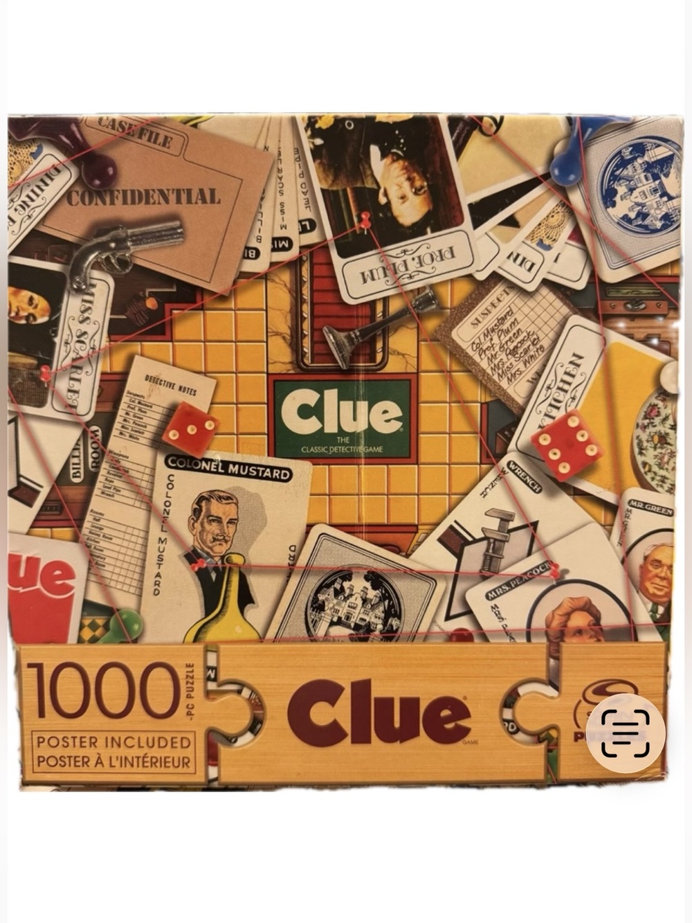 Spin Master Retro Game of Clue Collage Puzzle 1000pcs